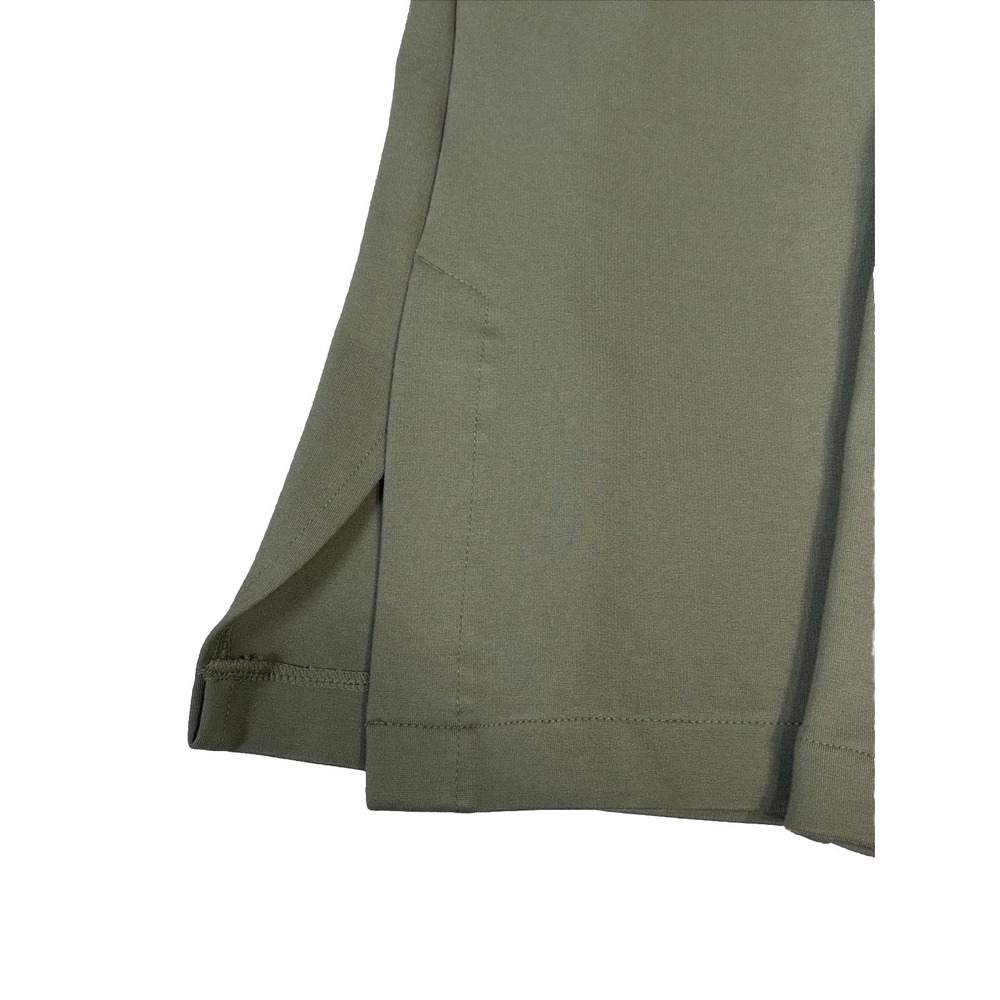 Abercrombie & Fitch Green Trousers Pants Pleated Split Hem Flare-Bottom Size L - Picture 12 of 12